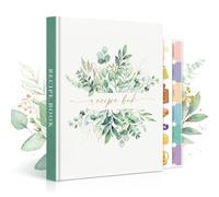 Lanpn A5 Libro di Ricette Il Mio Ricettario in Pelle, Quaderno per Ricette da Scrivere, Recipe Cook Journal Book to Write in Your own Recipes, Libri di Cucina Cooker Girl Libro