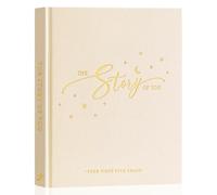 Lanpn Album Diario Nascita Bambina Bambino, Libro Bimbo Bimba, Albums Fotografico Neonato Bambini per Incollare Foto e Scritte, Baby Book Regalo per Primo Anno a 5 Anni, Beige, Inglese