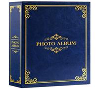 Lanpn Album Fotografico 10x15 600 Tasche, Tradizionale Finta Pelle Album Foto Portafoto Verticale Orizzontali Tascabile Tasca Blu