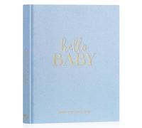 Lanpn Album Nascita Bambino e Bambina, Libro dei Ricordi Neonato per Primo Anno a 5 Anni, Albums Fotografico Neonato per Incollare Foto e Scritte, Diario Regalo Bimbo (Blu, 154 Pagine, Inglese)