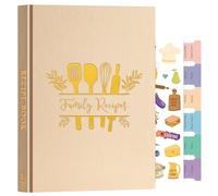 Lanpn B5 Libro di Ricette da Scrivere, Quaderno per Ricette Il Mio Ricettario in Pelle, Recipe Cook Journal Book to Write in Your own Recipes, Libri di Cucina Cooker Girl Libro, Avena, Inglese
