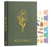 Lanpn B5 Libro di Ricette Il Mio Ricettario in Pelle, Quaderno per Ricette da Scrivere, Recipe Cook Journal Book to Write in Your own Recipes, Libri di Cucina Cooker Girl Libro, Verde