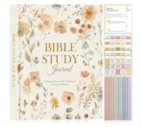 Lanpn Diari di Studio Biblico per Donne con Adesivi e Evidenziatori, Diario Devozionale Quotidiano, Journal di Preghiera Biblica, Chiesa Bible Study Regali Religiosa Cristiana (Inglese)