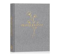Lanpn Diario Cristiano di preghiera, Agenda delle Preghiere devozionale ogni settimana, Christian Bible Prayer Journal Notebook, Gratitudine e Riflessioni sui Versetti Biblici Regalo religioso, Grigio