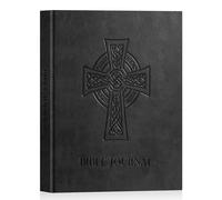 Lanpn Diario Cristiano di Preghiera Biblica per Uomini, Christian Bible Prayer Journal, Quaderno Devozionale, Gratitudine e Riflessioni sui Versetti Biblici, Regalo Religioso, Nero, Inglese