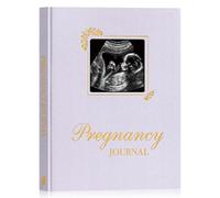 Lanpn Diario della Gravidanza Mamma 105 Pagine, Libri Ricordi Gravidanza Organizzare il Parto, Libro Album Gravidanza per Ecografie Fotografie, Regalo Future Mamma Donne Incinte, Inglese, Viola