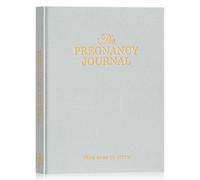 Lanpn Diario della Gravidanza Mamma 105 Pagine, Libri Ricordi Gravidanza Organizzare il Parto, Libro Album Gravidanza per Fotografie Ecografie, Regalo Future Mamma Nuovi Genitori, Grigio, Inglese