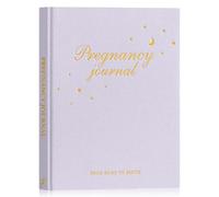 Lanpn Diario della Gravidanza Mamma 105 Pagine, Libri Ricordi Gravidanza Organizzare il Parto, Libro Album Gravidanza per Ecografie Fotografie, Regalo Future Mamma Donne Incinte, Viola, Inglese