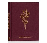 Lanpn Diario di Lettura per Amanti dei Libri, Taccuino di Lettore in Lino Reading Book Journal, Traccia del Libro Agenda Personale Lettura Book Tracker con 52 Recensioni di Libri (Viola)