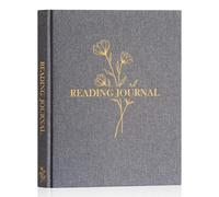 Lanpn Diario di Lettura Reading Log Book Journal in lino, Agenda di Lettura, Tieni Traccia dei Tuoi Libri e delle tue Recensioni e Monitoraggio dei Progressi, Diario Personale per Book Lovers (Grigio)