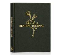 Lanpn Diario di Lettura Reading Log Book Journal in lino, Agenda di Lettura, Tieni Traccia dei Tuoi Libri e delle tue Recensioni e Monitoraggio dei Progressi, Diario Personale per Book Lovers (Verde)
