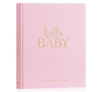 Lanpn Hello Baby - Diario per bambini con copertina rigida in lino, 154 pagine