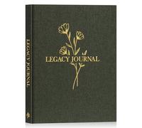 Lanpn Legacy Journal, Giornale della Storia della Vita, Diario dei Memoria, Libro Album di Nana, Tell Me Your Life Story Nonna Memory Book Diary, Regalo per Genitori Nonni Mamma Papà, Verde
