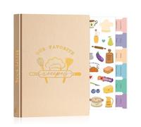 Lanpn Libro di Ricette da Scrivere, A5 Quaderno per Ricette Il Mio Ricettario in Pelle, Recipe Cook Journal Book to Write in Your own Recipes, Libri di Cucina Cooker Girl Libro, Avena, Inglese