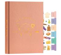 Lanpn Libro di Ricette da Scrivere, B5 Quaderno per Ricette Il Mio Ricettario in Pelle, Recipe Cook Journal Book to Write in Your own Recipes, Libri di Cucina Cooker Girl Libro, Rosa, Inglese