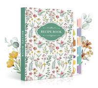 Lanpn Libro di Ricette da Scrivere in Pelle, A5 Quaderno per Ricette Il Mio Ricettario, Recipe Cook Journal Book to Write in Your own Recipes, Libri di Cucina Cooker Girl Libro, Verde