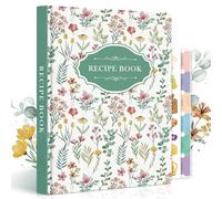 Lanpn Libro di Ricette da Scrivere in Pelle, B5 Quaderno per Ricette Il Mio Ricettario, Recipe Cook Journal Book to Write in Your own Recipes, Libri di Cucina Cooker Girl Libro, Verde