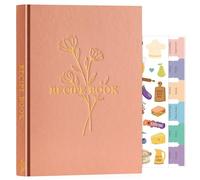 Lanpn Libro di Ricette Il Mio Ricettario B5 in Pelle, Quaderno per Ricette da Scrivere, Recipe Cook Journal Book to Write in Your own Recipes, Libri di Cucina Cooker Girl Libro, Rosa
