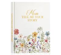 Lanpn Mamma Raccontami la Storia della Tua Vita, Diario guidato in Pelle con 270+ Domande Libro dei Ricordi di Madre Mom Story Book Journal Festa della Mamma Compleanno Natale Regalo, Inglese