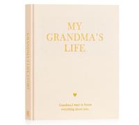 Lanpn Nonna Raccontami la Storia della Tua Vita, Nonnetta Diario Voglio Sapere la Tua Storie, Grandma Story Journal con 260+ Domande, Festa del Mamma Natale Compleanno Regalo, Inglese, Beige