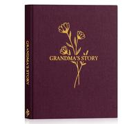 Lanpn Nonna Raccontami la Storia della Tua Vita, Nonnetta Diario Voglio Sapere la Tua Storie, Grandma Story Journal con 260+ Domande, Festa del Mamma Compleanno Natale Regalo, Inglese, Viola