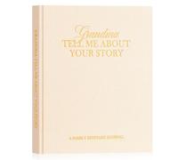 Lanpn Nonna Raccontami la Storia della Tua Vita, Nonnetta Diario Voglio Sapere la Tua Storie, Grandma Story Journal con 260+ Domande, Festa del Mamma Compleanno Natale Regalo, Beige, Inglese
