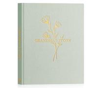 Lanpn Nonna Raccontami la Storia della Tua Vita, Nonnetta Diario Voglio Sapere la Tua Storie, Grandma Story Journal con 260+ Domande, Festa del Mamma Compleanno Natale Regalo, Inglese, Verde Salvia