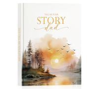 Lanpn Papà Raccontami la Storia della Tua Vita, Diario Voglio Sapere la tua Storia Papa 300+ Domande, Dad Story Book Journal Libro Ricordi di Padre Festa del Papà Natale Compleanno Regalo, Inglese