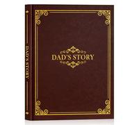 Lanpn Papà Raccontami la Storia della Tua Vita, Diario Voglio Sapere la tua Storia Papa 300+ Domande, Dad Story Book Journal Libro Ricordi di Padre Festa del Papà Compleanno Natale Regalo, Marrone