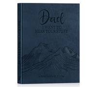 Lanpn Papà Raccontami la Storia della Tua Vita, Diario Voglio Sapere la tua Storia Papa 300+ Domande, Dad Story Book Journal Libro Ricordi di Padre Regalo Festa del Papà Natale Compleanno, Blu