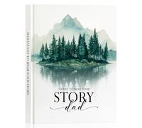 Lanpn Papà Raccontami la Storia della Tua Vita, Diario Voglio Sapere la tua Storia Papa 300+ Domande, Dad Story Book Journal Libro Ricordi di Padre Festa del Papà Compleanno Natale Regalo, Inglese