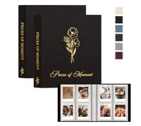 Lanpn Polaroid Album Fotografico 208 Tasche 2 Pack, Album per Fujifilm Instax Mini 7s 8 8+ 9 11 25 26 50s 70 90 LiPlay 2x3 inch Film Papier Foto Polaroid Snap PIC-300 Kodak Instant Printer, Nero
