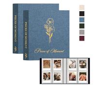 Lanpn Polaroid Album Fotografico 208 Tasche 2 Pack, Album per Fujifilm Instax Mini 7s 8 8+ 9 11 25 26 50s 70 90 LiPlay 2x3 inch Film Papier Foto Polaroid Snap PIC-300 Kodak Instant Printer, Blu