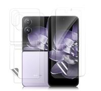 LanQii Pellicola Protettiva Compatibile con Xiaomi Mix Flip 5G, [2+2 Pezzi] TPU Pellicola Interna + Pellicola Posteriore Protezione Protettiva per Xiaomi Mix Flip 5G