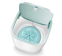 LANRU Mini Lavatrice,Mini Lavatrice Lavanderia a Botte Biancheria Intima Calzini Rondella Lavabiancheria a turbina a Rotante Personale Portatile Conveniente per dormitorio Domestico