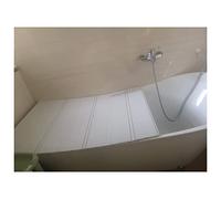 LANRUEU 1,2 cm Di Spessore PVC Copertura Vasca da bagno per la casa, Antipolvere Pannello Isolamento Vassoi per, Pieghevole Ripiano per(80x135x1,2cm)