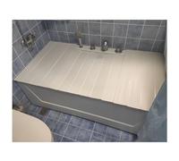 LANRUEU Pieghevole Copertura Vasca Da Bagno Vassoi Vasca Da Bagno, PVC Scaffale Stoccaggio Copertura Isolante, Spessore 0,6cm Tavola Antipolvere Mensola Bagno, 22 Taglie(70x125x0.6cm)