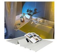 LANRUEU Pieghevole Copertura Vasca Da Bagno Vassoi Vasca Da Bagno Tavola Antipolvere, Copertura Isolante Mensola Bagno Per Spa, Bagno E Doccia, Spessore 0,6cm(75x135x0.6cm)