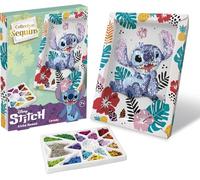 SEQUINS COLLECTION - Set di punti Disney - Crea una scintillante lavagna per punti di paillettes - Scomparto per riporre le paillettes incluso - Separa e organizza facilmente le paillettes - 7 anni