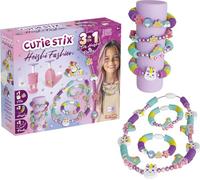 Lansay | CUTIE STIX - HEISHI FASHIONISTA | Kit bijoux 3-in-1 con laboratorio taglio, foratura, stix e perle heishi | Crea bracciali e collane | Attività DIY 6+ anni
