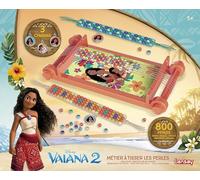 Lansay - DISNEY VAIANA 2 - Telaio per perline - Creazione di braccialetti di perline per bambini - 800 perline colorate fili e charms - Attività manuale - Dai 5 anni