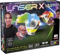 Lansay - Laser X Double Blaster Evolution Ultra - 2 Giocatori - Dai 6 Anni | Gioco Laser Senza Fili - 20 Colori e Bersagli Integrati - Portata 90 m - Per Interni ed Esterni