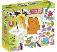 Lansay - Magic LIGN - Proiettore Good Vibes - Kit di Disegno per riprodurre 50 Illustrazioni - per Bambini dai 5 Anni - Imparare a disegnare - Proiettore Portatile - Tempo Libero Creativo