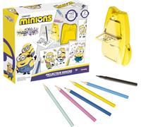 Lansay - MAGIC LIGN - Proiettore MINIONS - Proiettore disegno bambini 5 anni+ - Imparare a disegnare per riproduzione - Attività disegno senza schermo - Attività creative a casa - Disegni da ricalcare