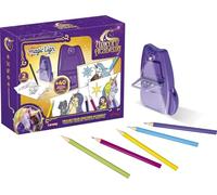 Lansay | MAGIC LIGN - proiettore UNICORN ACADEMY | Set disegno bambini con proiettore compatto, film, fogli & matite | Riproduci le tue unicorne preferite 5+ anni