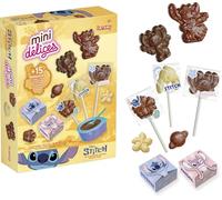 Lansay - Mini Delices - Laboratorio di Cioccolato - Stitch & Angel - Kit cioccolateria Bambini con stampi e Accessori - Cioccolatini a Forma di Stitch - Creazione golosa dai 6 Anni