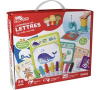 Lansay - My First Blopens Le Lettere - Set Educativo e Creativo - Da 3 Anni | Attività di Disegno a Soffio - 26 Mascherine e 26 Tavole sull'Alfabeto - Prepara alla Scrittura - Per le Mani dei Più Piccoli