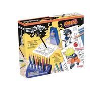 NARUTO - Magic Lign - Scatola di riproduzione - Oltre 100 illustrazioni da progettare e disegnare - Adorabili personaggi manga - Imparare a disegnare - Attività creativa - a partire da 7 anni