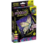 PIXELO - Ricarica Pixelo Fosfo 2D - 10 nuove illustrazioni 2D da creare - Brilla al buio con il gel fosforescente - Attività creativa per bambini - Compatibile con Pixelo Electronic