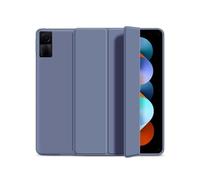 Lanshui Accessori per tablet, Anti Drop Silicone Shell, Triple Fold Tablet Protective Case Suitable for Xiaomi Pad 6S Pro-12.4 inch(Lavender Purple)